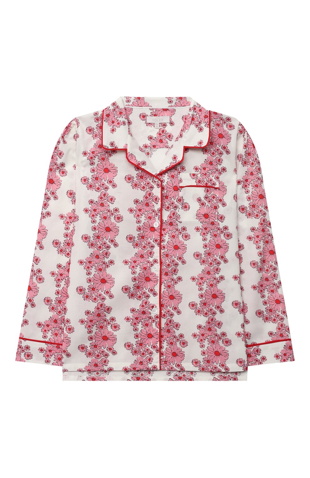 Хлопковая пижама LITTLE YOLKE розового цвета по цене 8830 руб., арт. SS21-12C-BL-LY/9-12Y, фото 2 Хлопковая пижама LITTLE YOLKE, арт. SS21-12C-BL-LY/9-12Y, фото 2