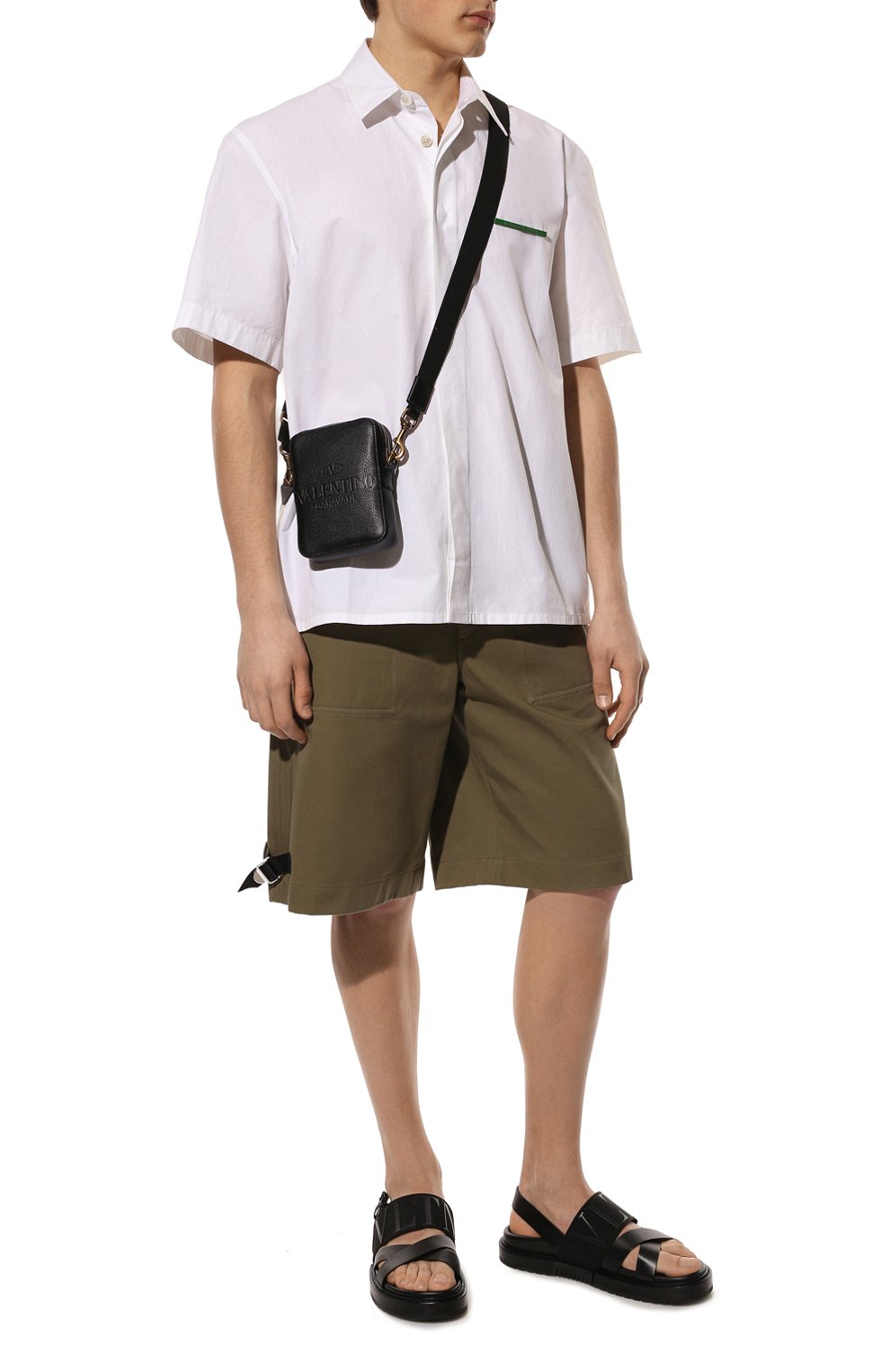 Кожаные сандалии VALENTINO черного цвета по цене 64650 руб., арт. XY2S0F50/IGF, фото 2 Кожаные сандалии VALENTINO, арт. XY2S0F50/IGF, фото 2