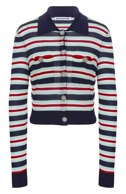 Женский кардиган из вискозы SELF-PORTRAIT, арт. PF25050TBL