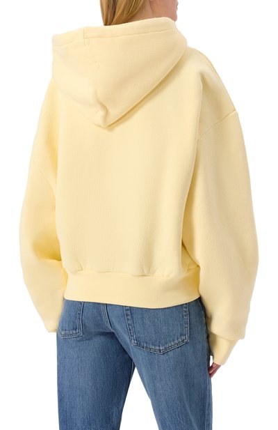 Хлопковое худи JACQUEMUS желтого цвета по цене 54850 руб., арт. 25E251JS217, фото 4 Хлопковое худи JACQUEMUS, арт. 25E251JS217, фото 4