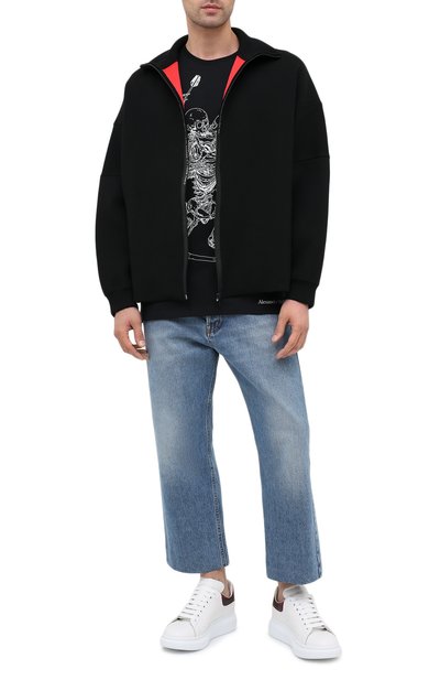 Кожаные кеды oversized ALEXANDER MCQUEEN, арт. 553680/WHXMW, фото 2