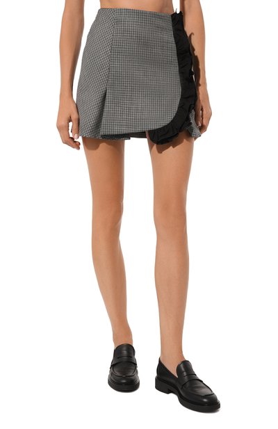 Шерстяная юбка MSGM, арт. 3541MDD03/237700, фото 3