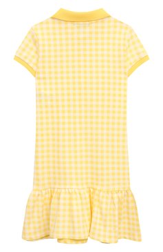Детское хлопковое платье POLO RALPH LAUREN желтого цвета, арт. 311868759 | Фото 2 (Рукава: Короткие; Материал внешний: Хлопок; Девочки Кросс-КТ: Платье-одежда; Случай: Повседневный; Материал сплава: Проставлено; Драгоценные камни: Проставлено; Ростовка одежда: 2 года | 92 см, 3 года | 98 см, 4 года | 104 см)