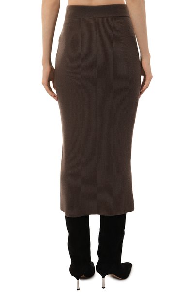 Кашемировая юбка COLOMBO коричневого цвета по цене 76650 руб., арт. MA04329/2-26KI, фото 4 Кашемировая юбка COLOMBO, арт. MA04329/2-26KI, фото 4