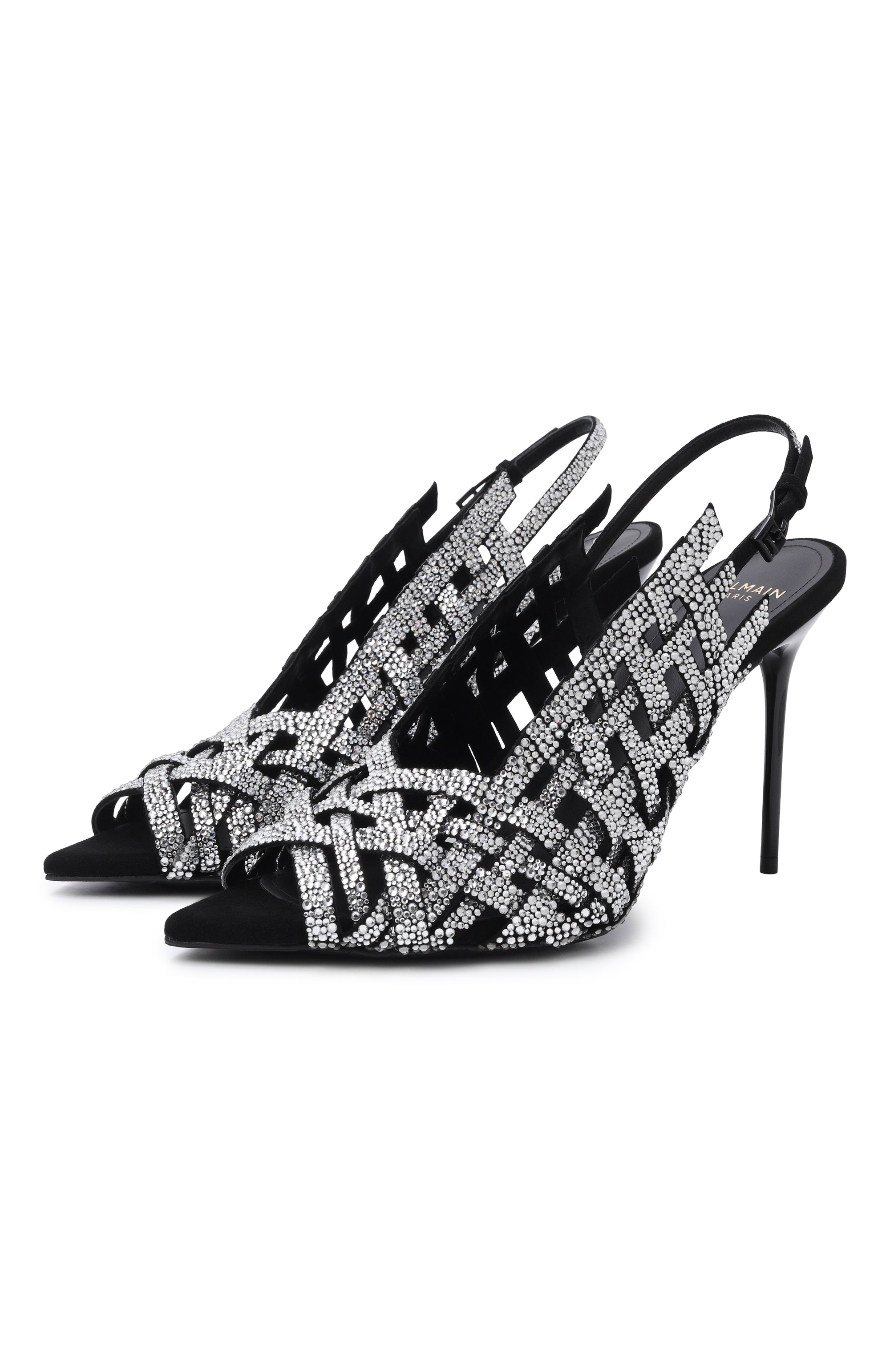 Замшевые босоножки BALMAIN, арт. GN1UH195/LVHS, фото 1