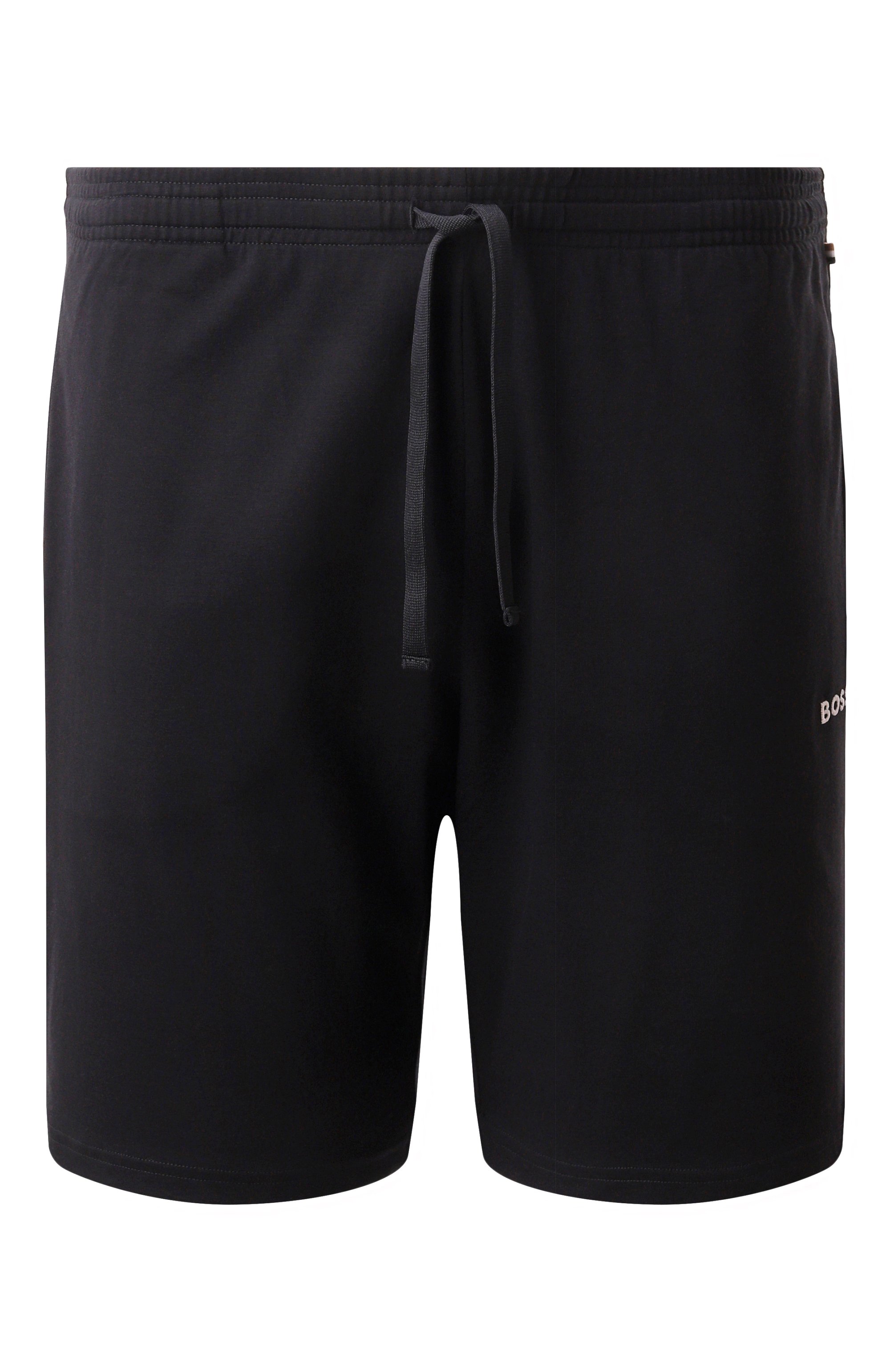 Хлопковые шорты BOSS черного цвета по цене 5995 руб., арт. 50515367, фото 1 Хлопковые шорты BOSS, арт. 50515367, фото 1