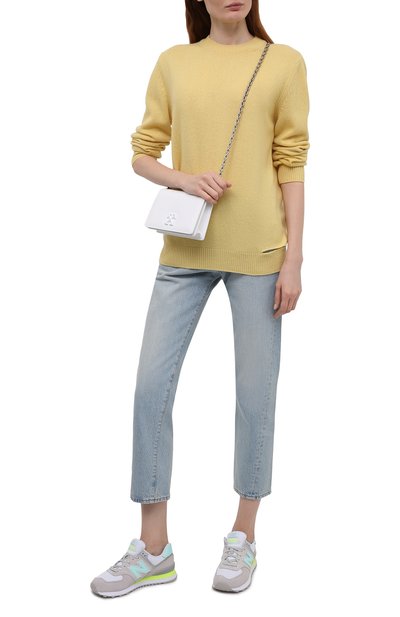 Комбинированные кроссовки 574 classic NEW BALANCE, арт. WL574SS2/B, фото 2