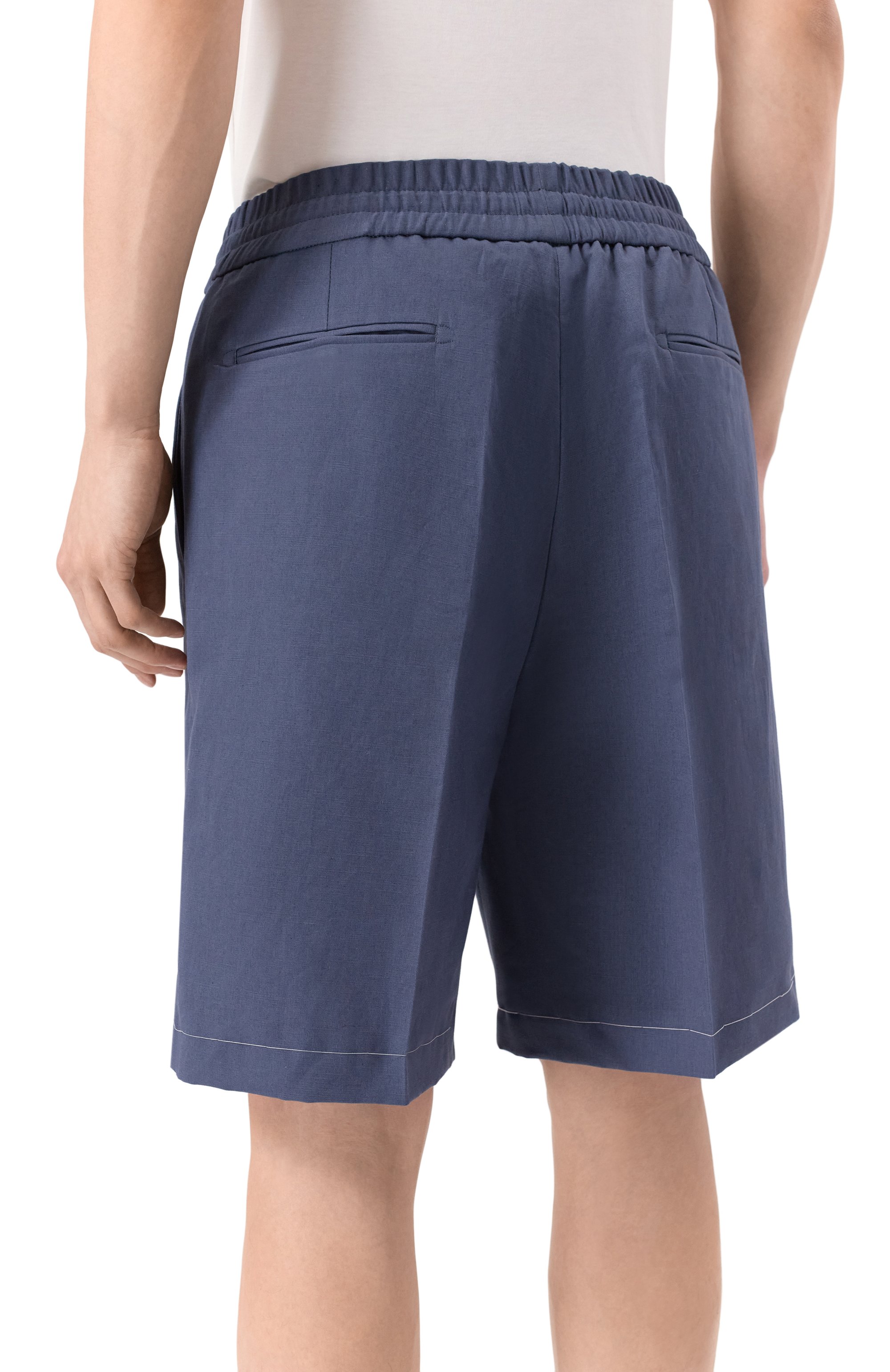 Шорты изо льна и хлопка BRIONI, арт. RP3G0L/PA106, фото 4