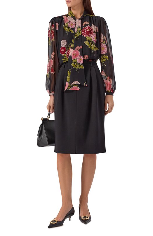 Шелковая блузка Giambattista Valli 26SSRVCA1014/30PRI Чёрный  26SSRVCA1014/30PRI Фото 2