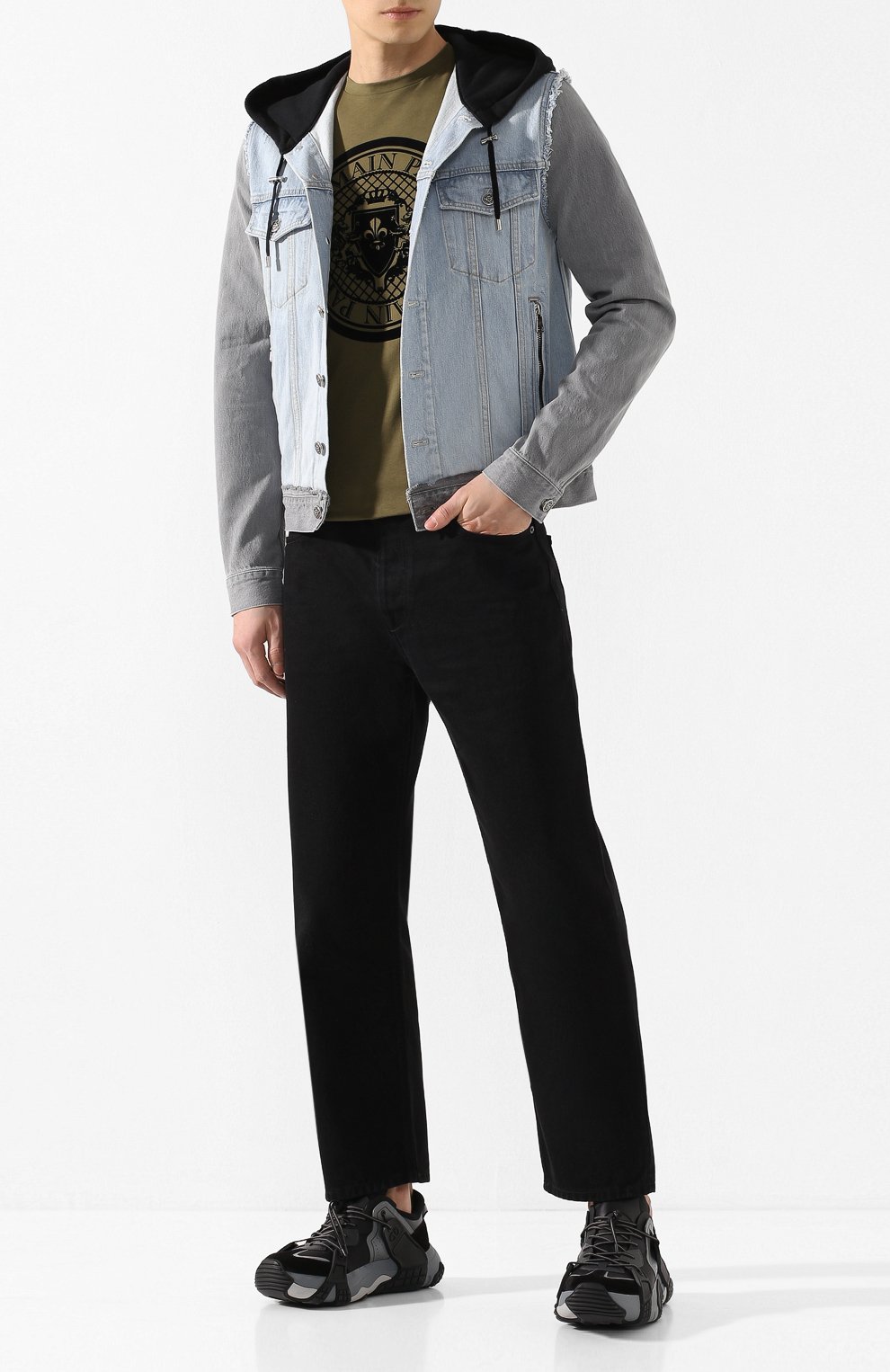 Хлопковая футболка BALMAIN, арт. TH11135/I216, фото 2