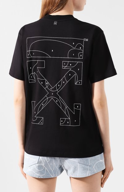Хлопковая футболка OFF-WHITE, арт. 0WAA049S20JER0031001, фото 4