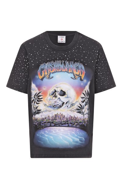 Женская хлопковая футболка CASABLANCA, арт. WS25-JTS-046-01