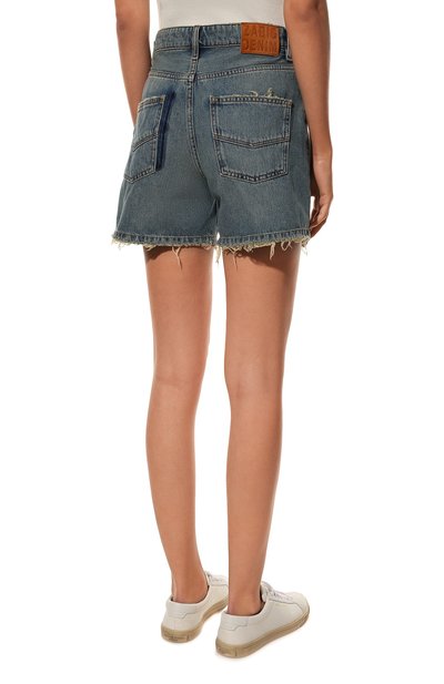 Джинсовые шорты ZADIG AND VOLTAIRE голубого цвета по цене 23650 руб., арт. WWBS00011, фото 4 Джинсовые шорты ZADIG AND VOLTAIRE, арт. WWBS00011, фото 4