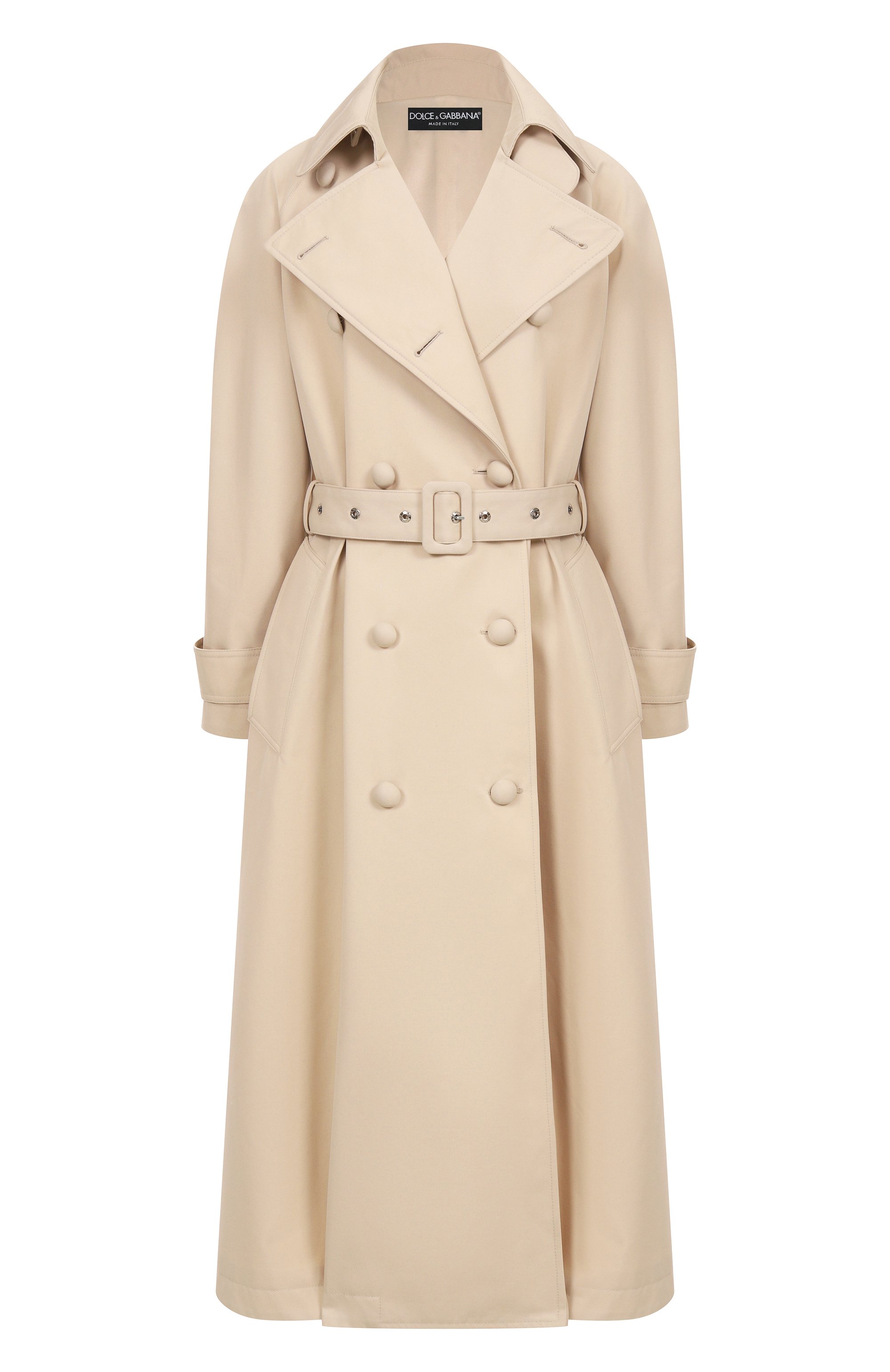 Тренч DOLCE & GABBANA светло-бежевого цвета по цене 348500 руб., арт. F0W3ST/HUMVM, фото 1 Тренч DOLCE & GABBANA, арт. F0W3ST/HUMVM, фото 1