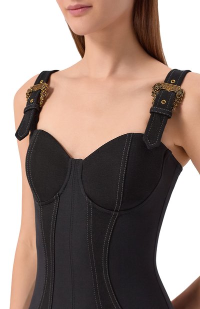 Комбинированное платье VERSACE JEANS COUTURE, арт. 79HA094M/DT037Q, фото 5