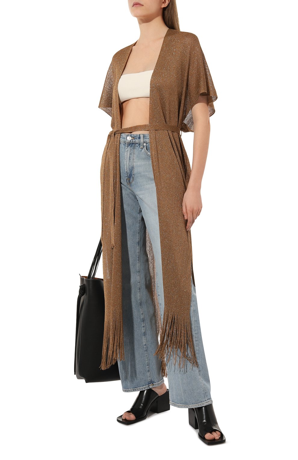 Туника из вискозы WEEKEND MAX MARA коричневого цвета по цене 26890 руб., арт. ELEGIA 23369101, фото 2 Туника из вискозы WEEKEND MAX MARA, арт. ELEGIA 23369101, фото 2