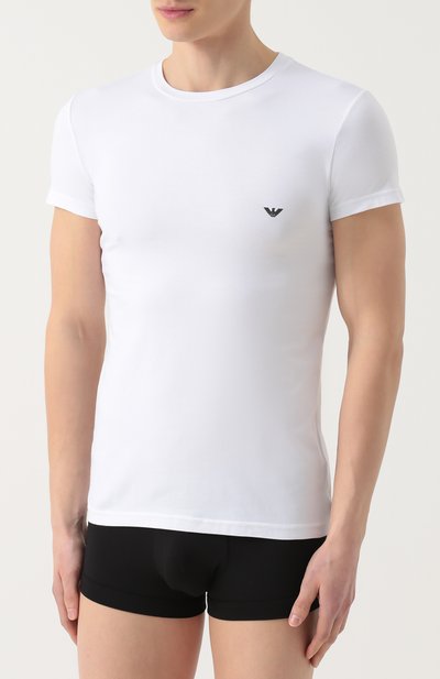 Хлопковая футболка EMPORIO ARMANI, арт. 111035/CC729, фото 3