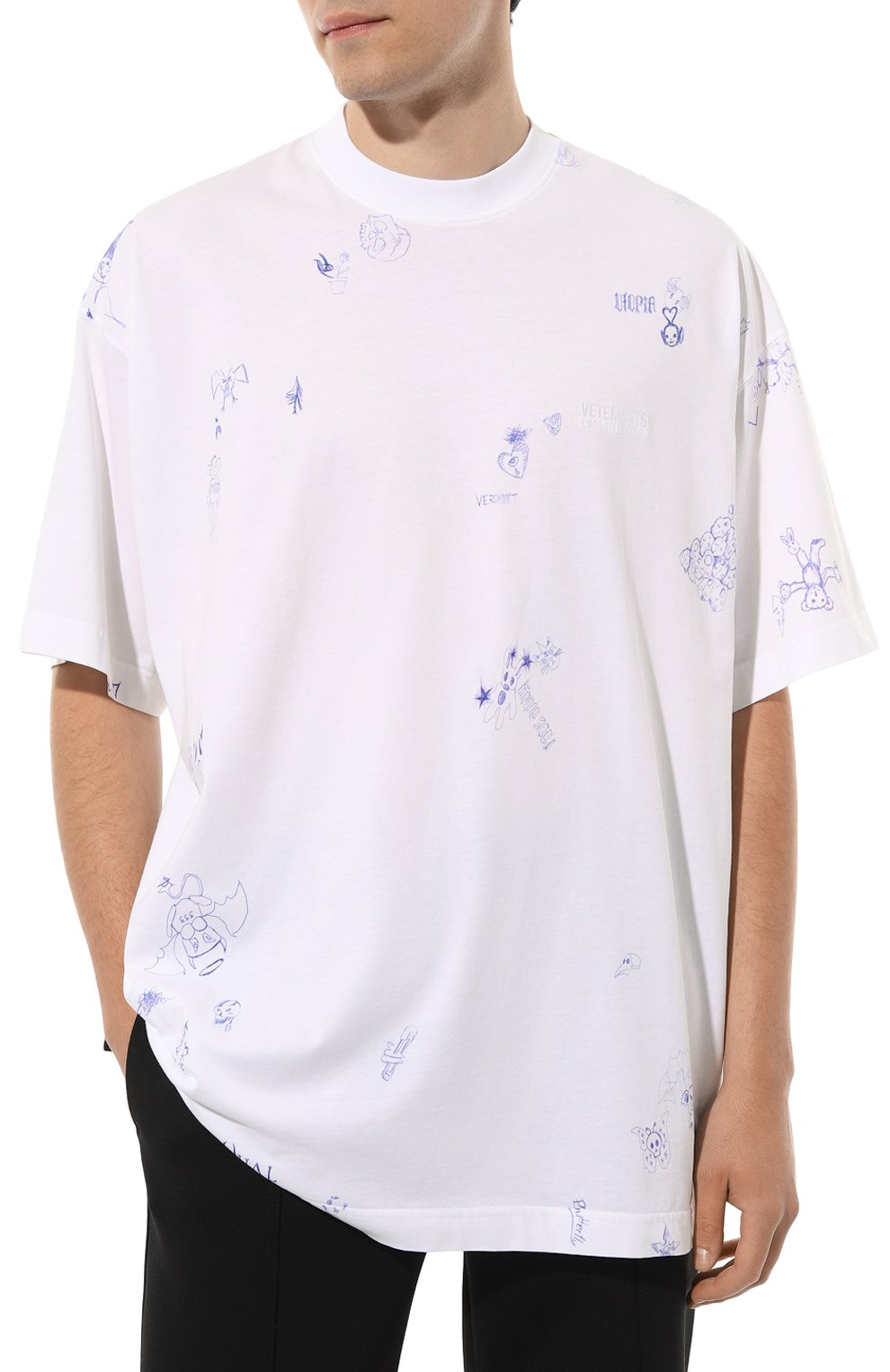 Хлопковая футболка VETEMENTS, арт. UE54TR320W, фото 6