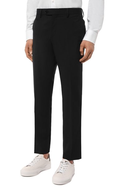 Брюки из шерсти и вискозы BOSS темно-синего цвета по цене 25500 руб., арт. 50521041, фото 3 Брюки из шерсти и вискозы BOSS, арт. 50521041, фото 3