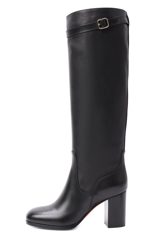 Кожаные сапоги Santoni WSNG71746HI3NDYL Чёрный  WSNG71746HI3NDYL Фото 4