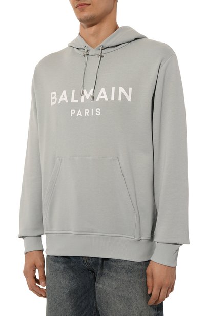 Хлопковое худи BALMAIN, арт. DH1JR002/BB65, фото 3