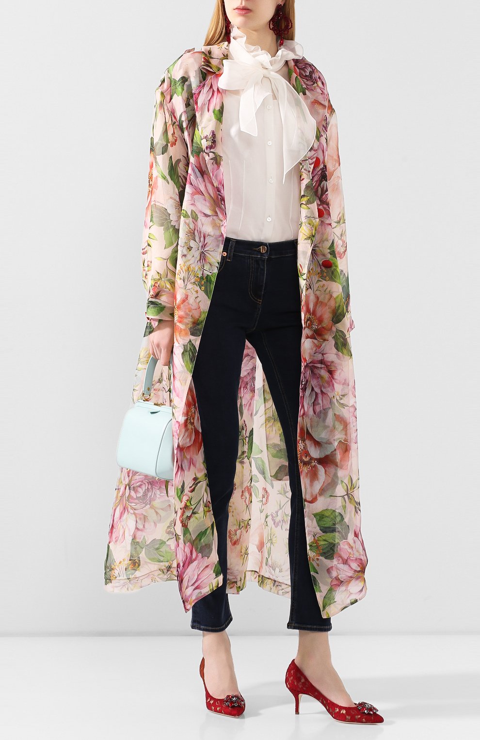 Шелковый плащ DOLCE & GABBANA, арт. F0Z64T/IS1AD, фото 2