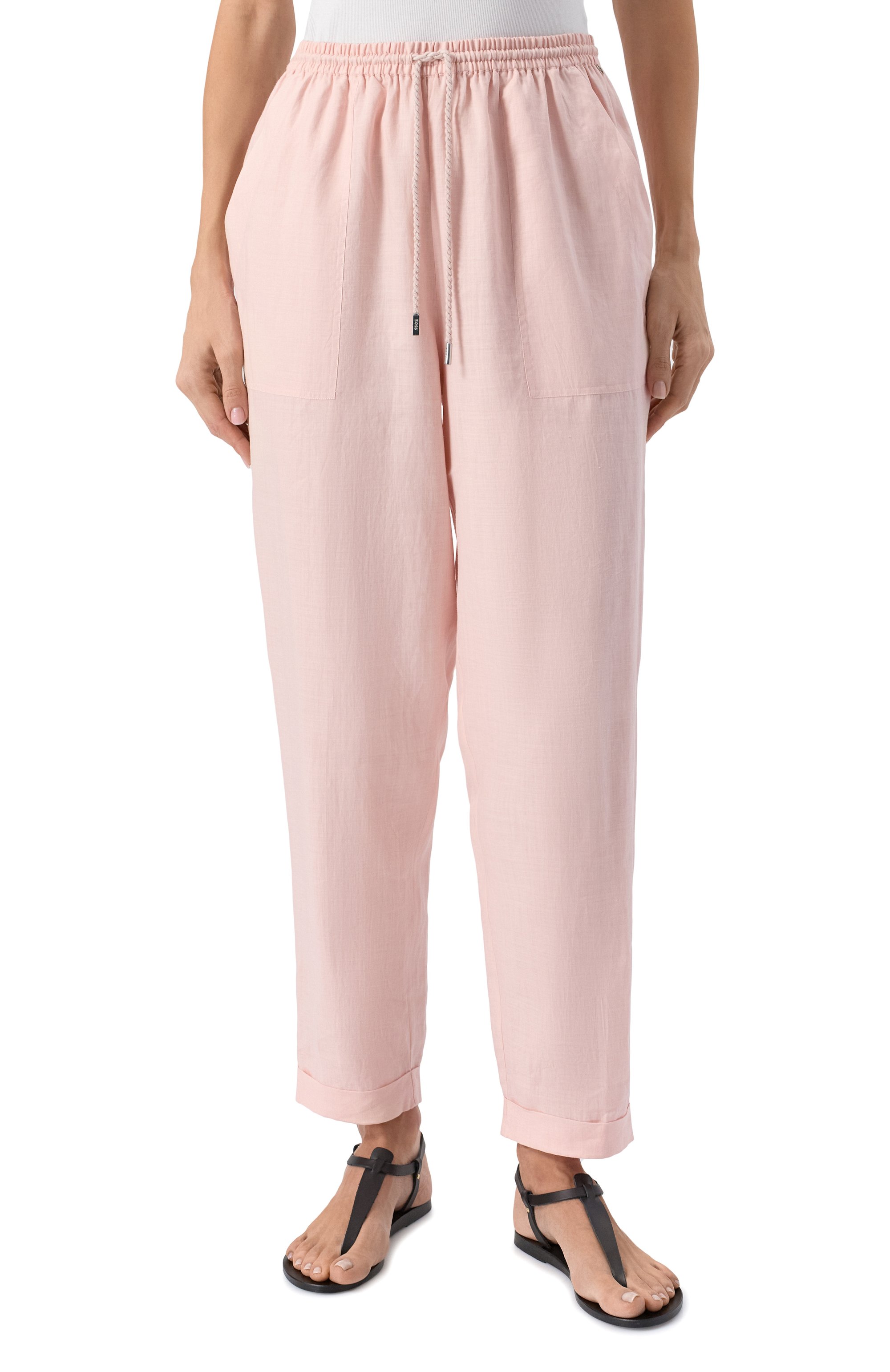 Брюки BOSS ORANGE розового цвета по цене 19950 руб., арт. 50537916, фото 3 Брюки BOSS ORANGE, арт. 50537916, фото 3