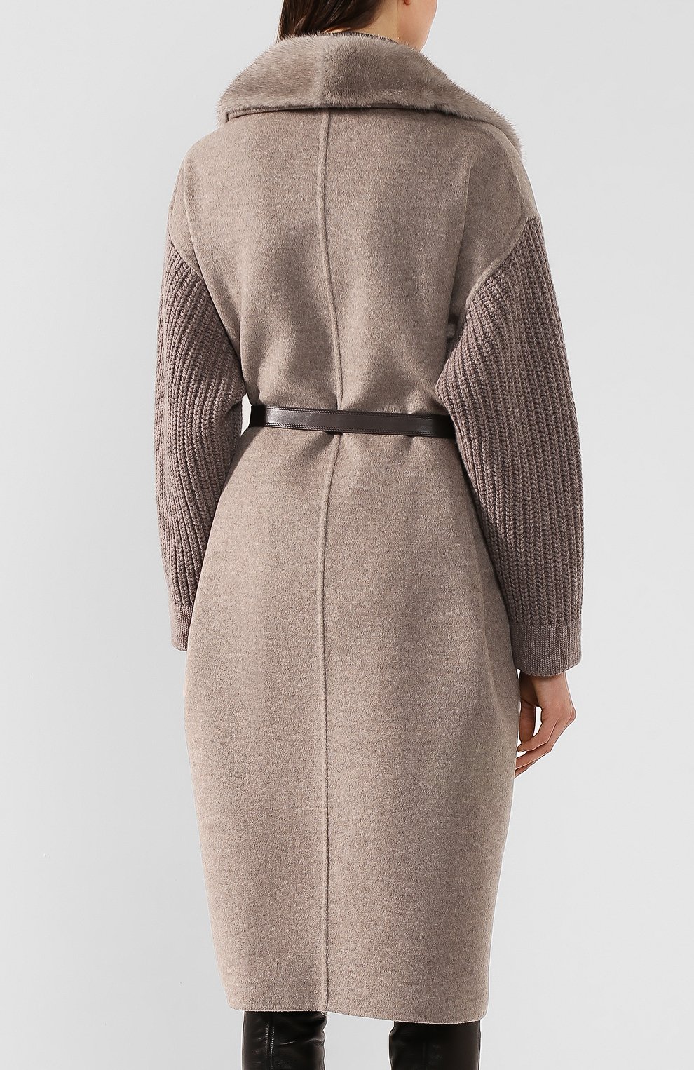 Пальто из смеси шерсти и кашемира MANZONI24, арт. 19M523-DB1VXL/40-46, фото 4