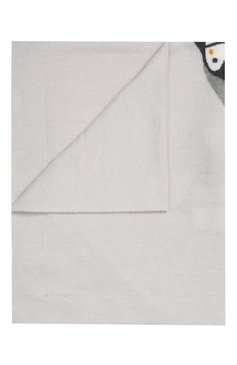 Детского одеяло из шерсти и кашемира BABY T серого цвета, арт. 19AI142C0 | Фото 1 (Материал: Текстиль, Шерсть; Материал сплава: Проставлено, Проверено; Нос: Не проставлено; Статус проверки: Проверено, Проверена категория)