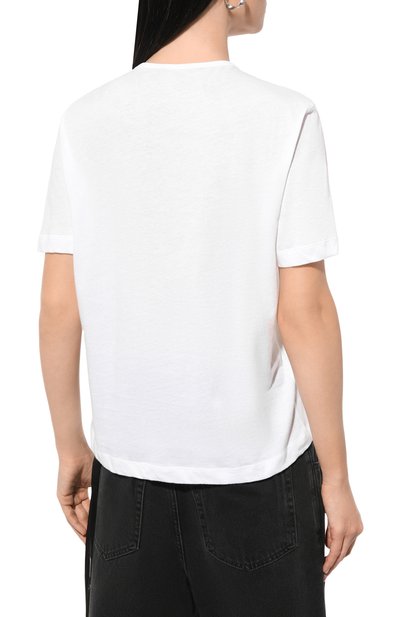 Хлопковая футболка ANN DEMEULEMEESTER, арт. 2402-W-JTS02-34-FA206-001, фото 4