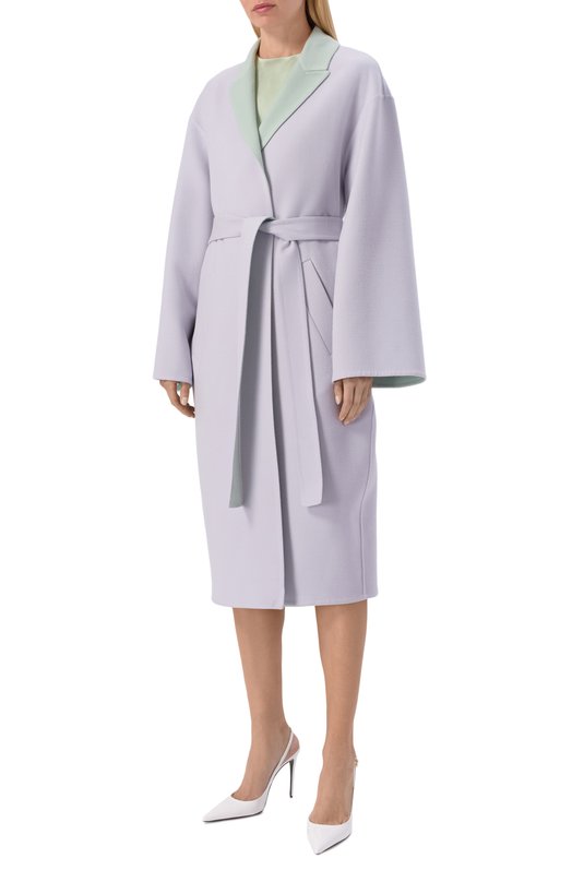 Шерстяное пальто MVST M26.2PW.C008/F097 Фиолетовый  M26.2PW.C008/F097 Фото 3