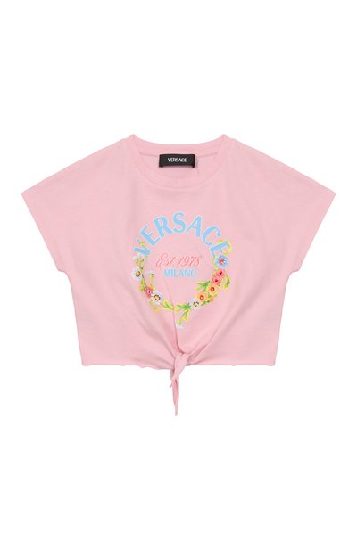 Хлопковая футболка VERSACE, арт. 1018548/1A13080
