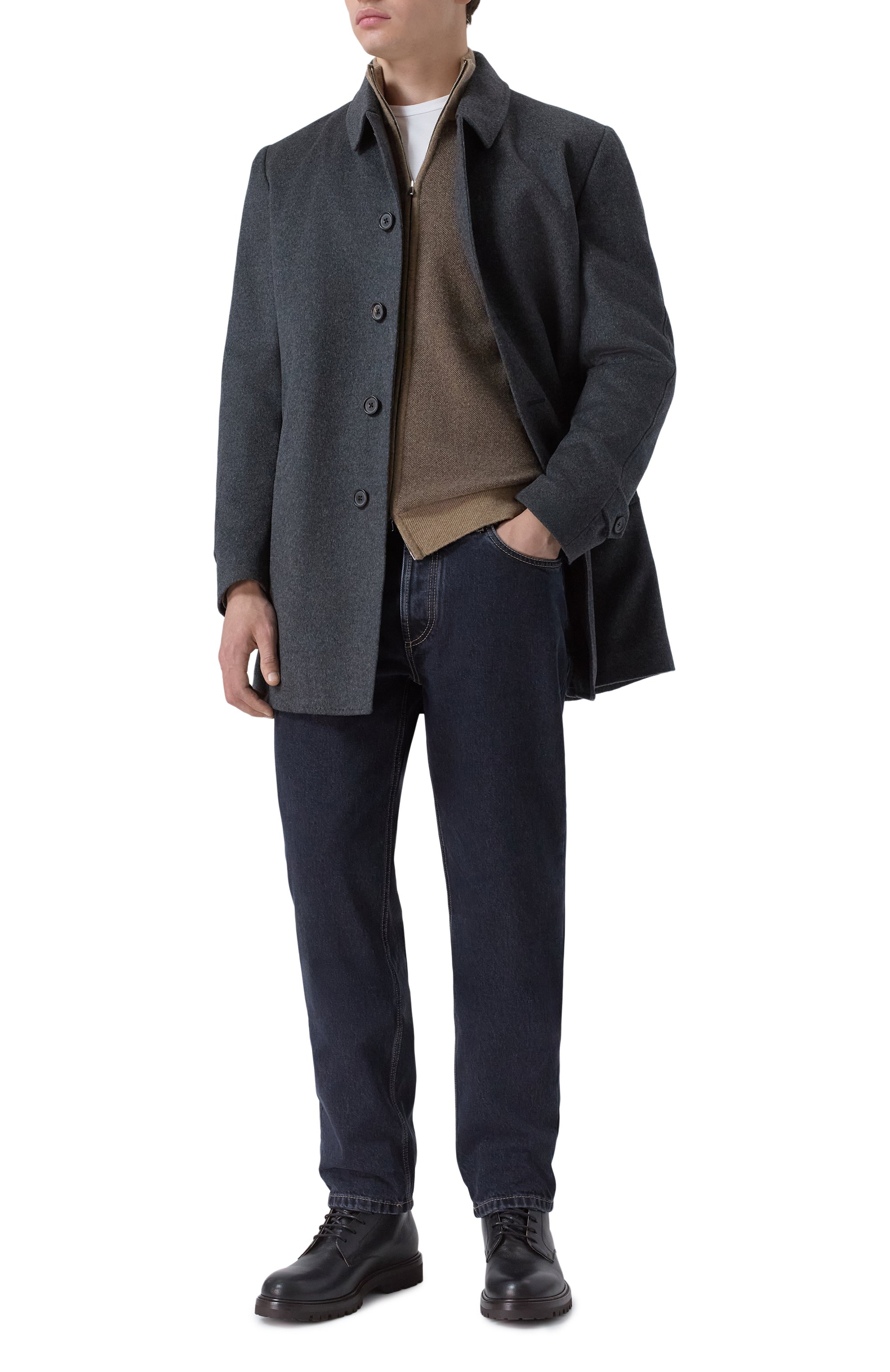 Кардиган из шерсти и кашемира ANDREA CAMPAGNA, арт. M5625-9416, фото 2