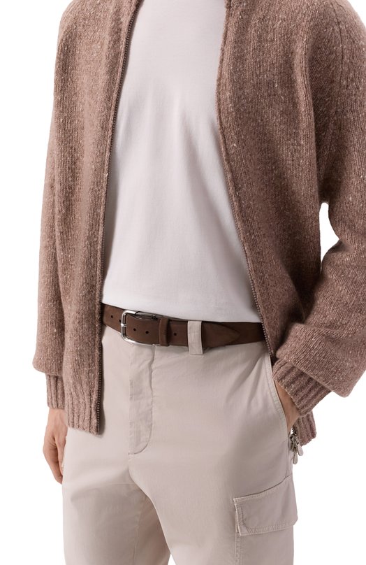 Замшевый ремень MVST 67U.0008/NUBUCK/LEATHER Коричневый  67U.0008/NUBUCK/LEATHER Фото 2