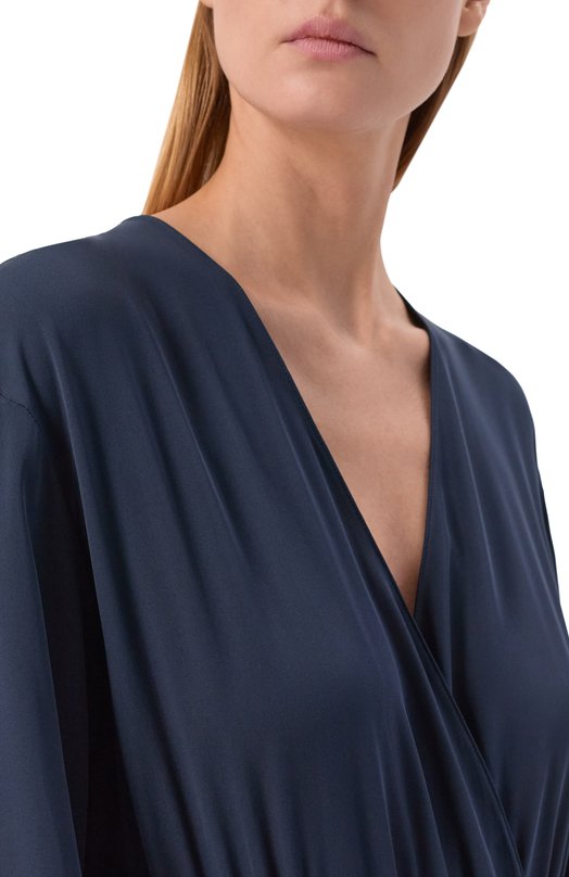 Шелковое платье Loro Piana FAL5846 Синий  FAL5846 Фото 4