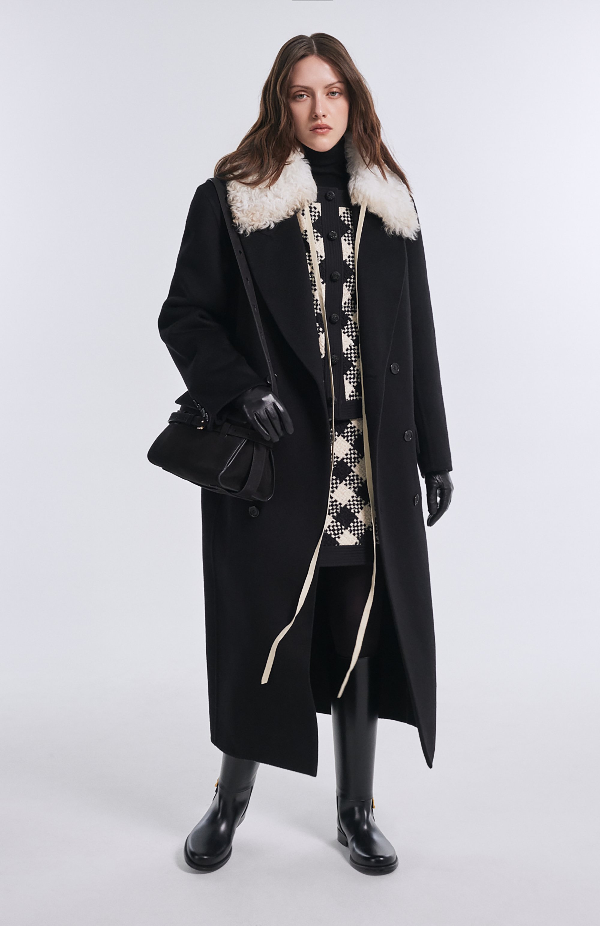 Кашемировое пальто SAINT LAURENT, арт. 835064/Y3J46, фото 6