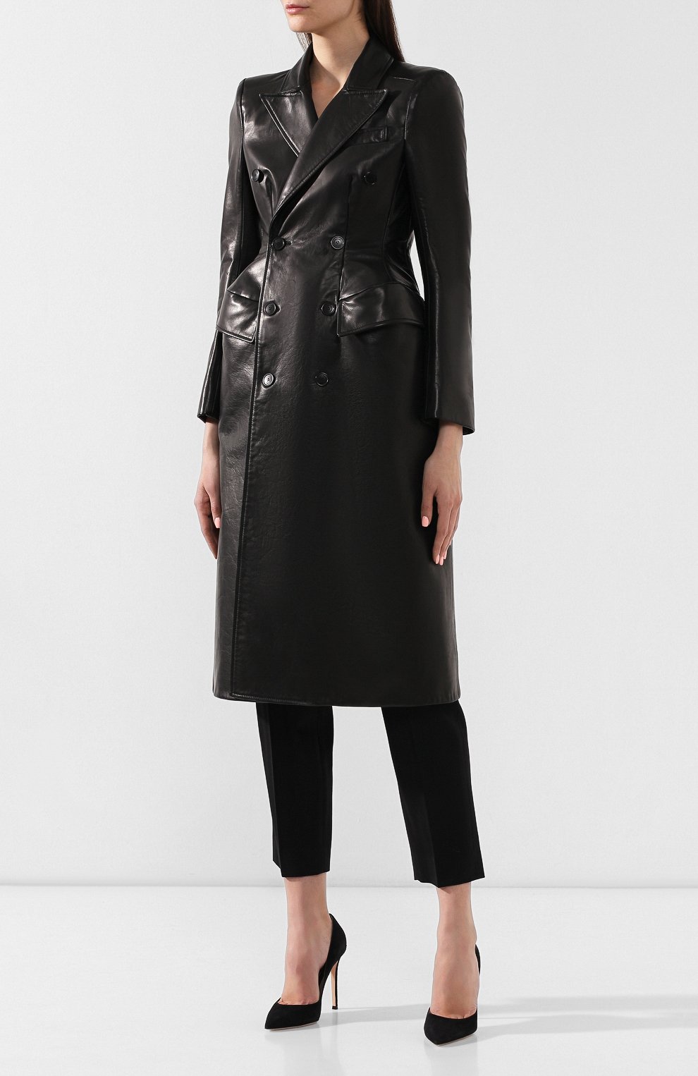 Двубортное пальто из кожи BALENCIAGA, арт. 571525/TDS05, фото 3