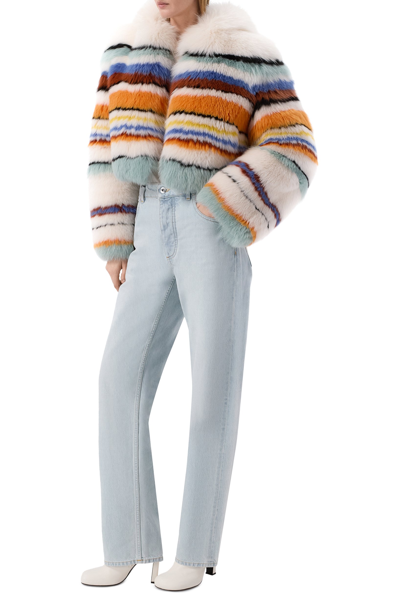 Шуба из лисы MISSONI разноцветного цвета по цене 1995000 руб., арт. I17.MD.208443, фото 2 Шуба из лисы MISSONI, арт. I17.MD.208443, фото 2