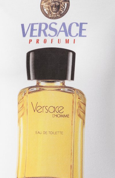 Хлопковая футболка VERSACE белого цвета по цене 48050 руб., арт. A85908/A232123, фото 5 Хлопковая футболка VERSACE, арт. A85908/A232123, фото 5