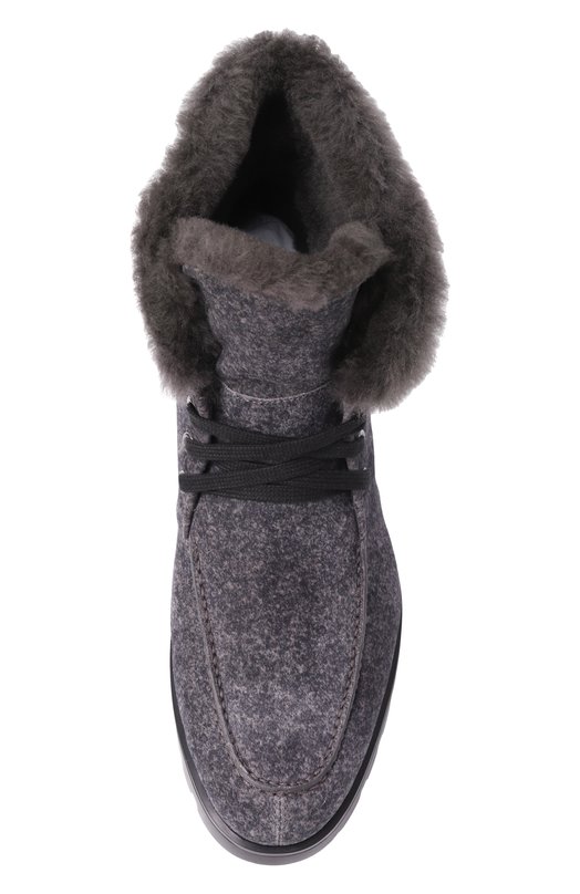 Замшевые ботинки Santoni WTDG71048SMRAHFR Серый  WTDG71048SMRAHFR Фото 6