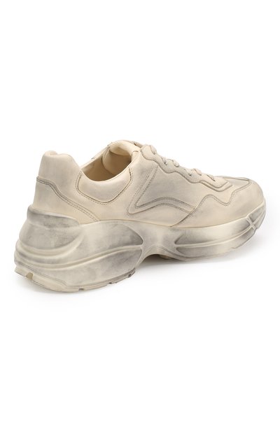 Кожаные кроссовки rhyton  GUCCI, арт. 552093/A9L00, фото 4