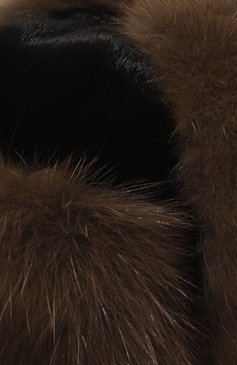 Мужская норковая шапка VICTORIA KUSENKOVA черного цвета, арт. 332803549158 | Фото 3 (Материал: Натуральный мех; Нос: Не проставлено; Материал сплава: Проставлено)