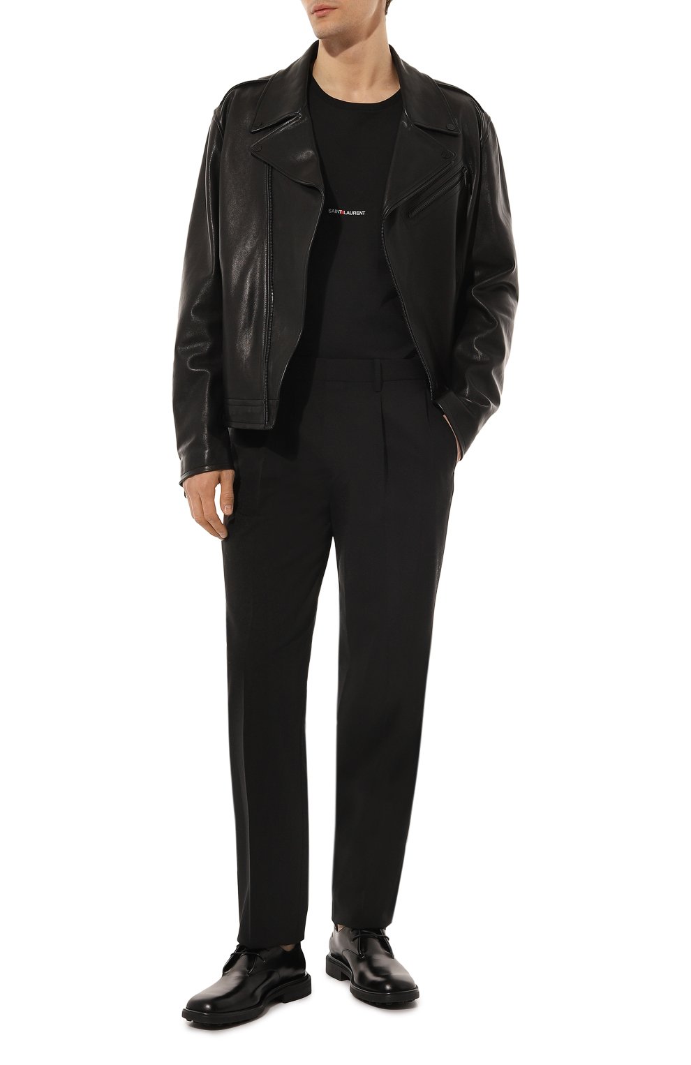 Хлопковая футболка SAINT LAURENT, арт. 464572YB2DQ, фото 2