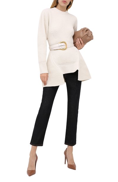 Свитер из шерсти и кашемира ALEXANDER MCQUEEN светло-бежевого цвета по цене 107000 руб., арт. 633692/Q1AQX, фото 3 Свитер из шерсти и кашемира ALEXANDER MCQUEEN, арт. 633692/Q1AQX, фото 3