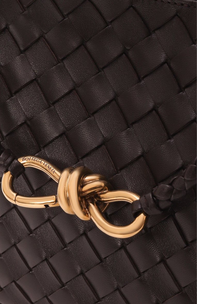 Женская сумка andiamo medium BOTTEGA VENETA коричневого цвета, арт. 766016 VCPP1 | Фото 3 (Размер: medium; Драгоценные камни: Проставлено; Материал сплава: Проставлено; Материал: Натуральная кожа)