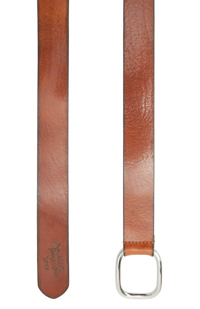 Кожаный ремень DSQUARED2 коричневого цвета по цене 27300 руб., арт. BEW0454, фото 3 Кожаный ремень DSQUARED2, арт. BEW0454, фото 3