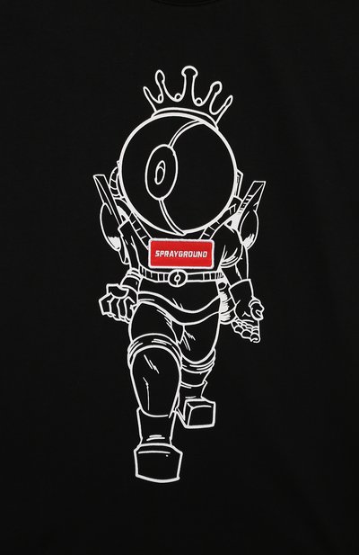 Хлопковая футболка SPRAYGROUND, арт. SPY1157BLK, фото 3