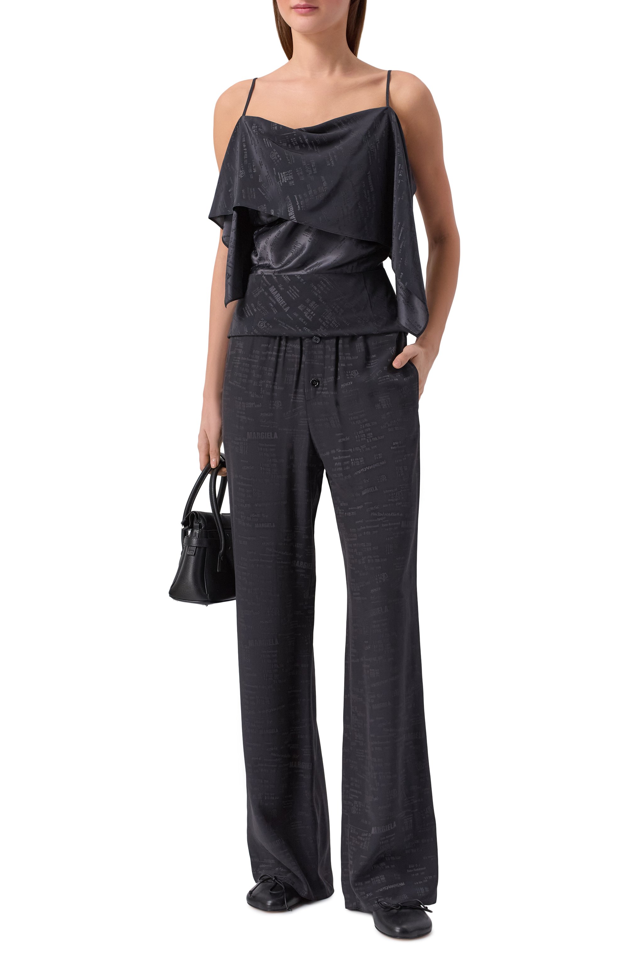 Брюки MM6 темно-серого цвета по цене 69950 руб., арт. S52KA0529/M35737, фото 2 Брюки MM6, арт. S52KA0529/M35737, фото 2