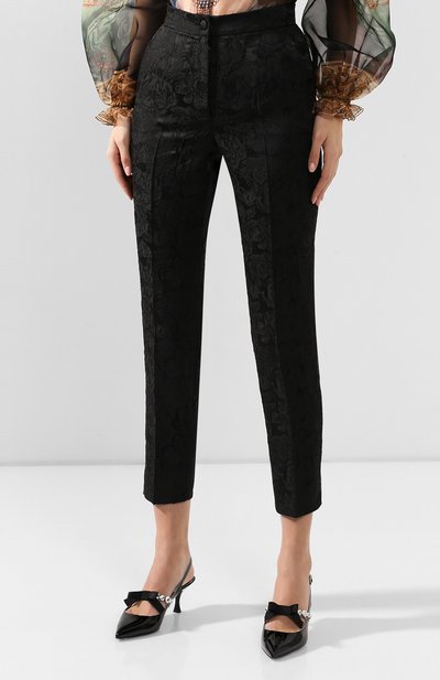 Брюки DOLCE & GABBANA черного цвета по цене 79950 руб., арт. FTAM2T/FJRDJ, фото 3 Брюки DOLCE & GABBANA, арт. FTAM2T/FJRDJ, фото 3