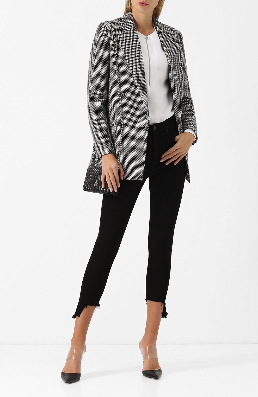 Укороченные однотонные джинсы-скинни RAG AND BONE, арт. W1566K502BLH, фото 2